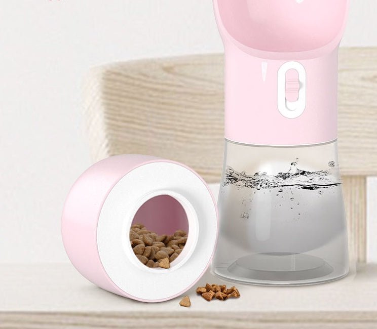 2-in-1 Dog Travel Water & Food Bottle
