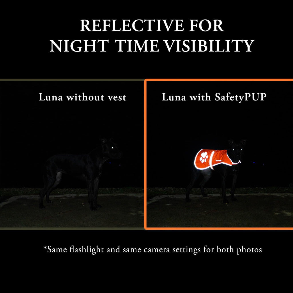 Reflective Dog Safety Vest – X-Small Orange