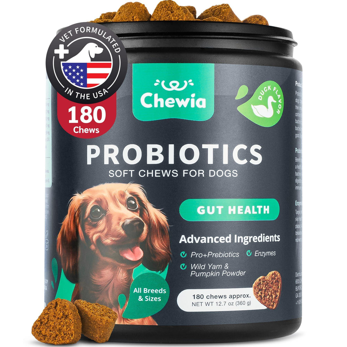Dog Probiotic Chews – Digestive & Gut Health Support