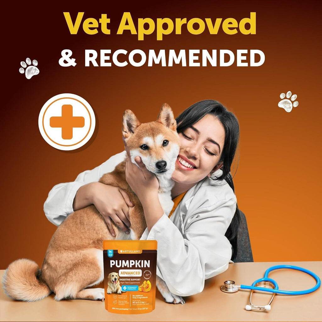 Pumpkin Powder for Dogs Digestive Fiber Supplement 8 oz