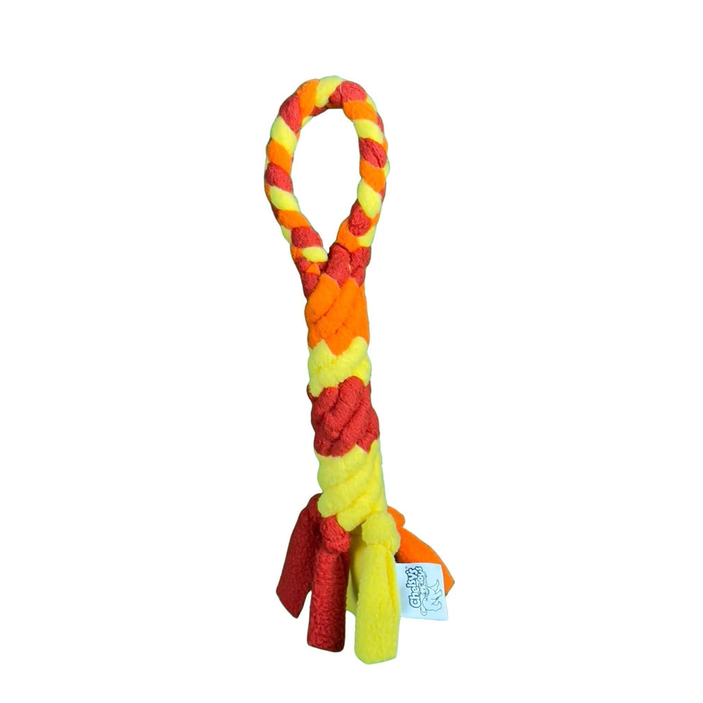 Interactive Dog Tug & Treat Toy – Orange
