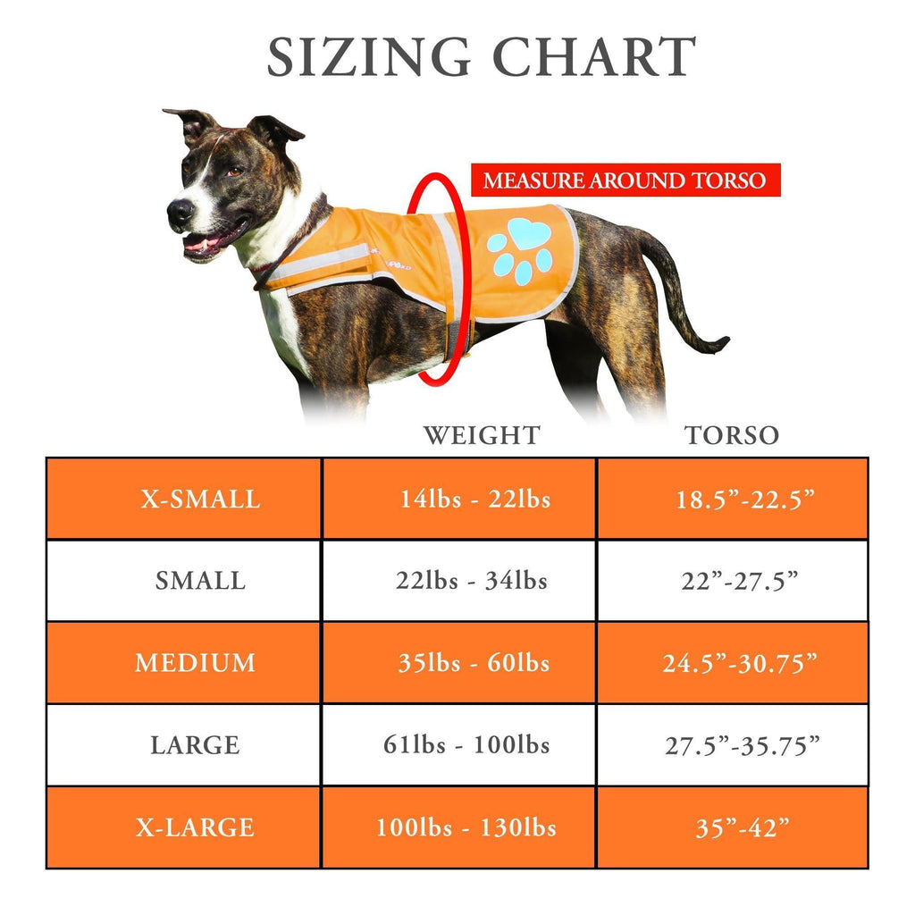 Reflective Dog Safety Vest – Small Orange