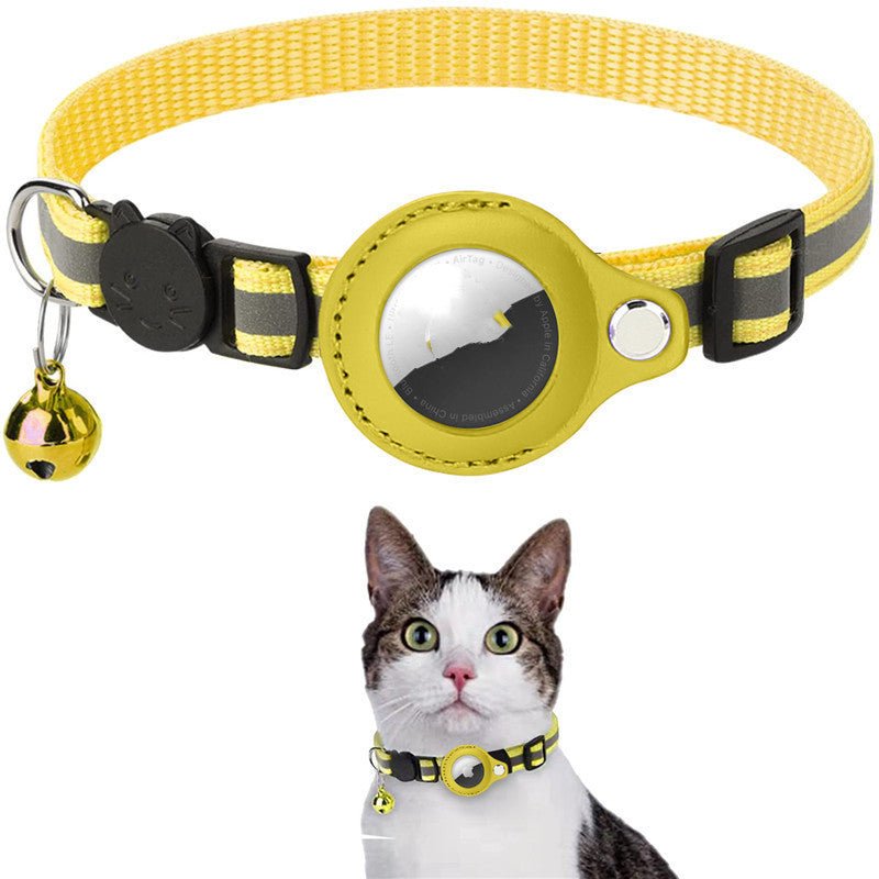Reflective AirTag Holder Dog Collar – Nylon