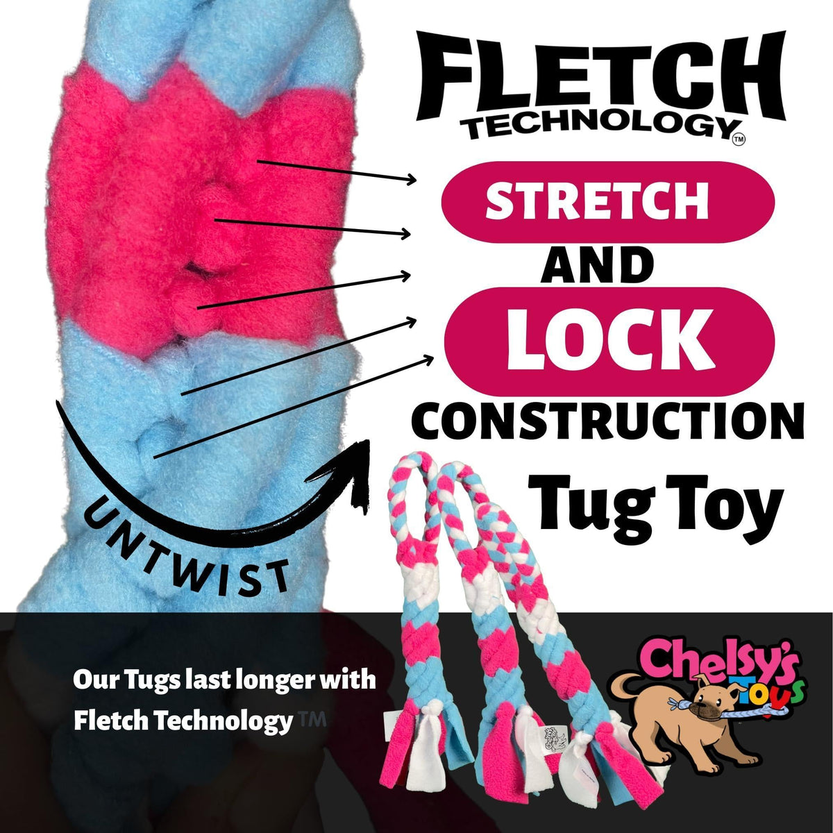 Interactive Dog Tug & Treat Toy – Orange