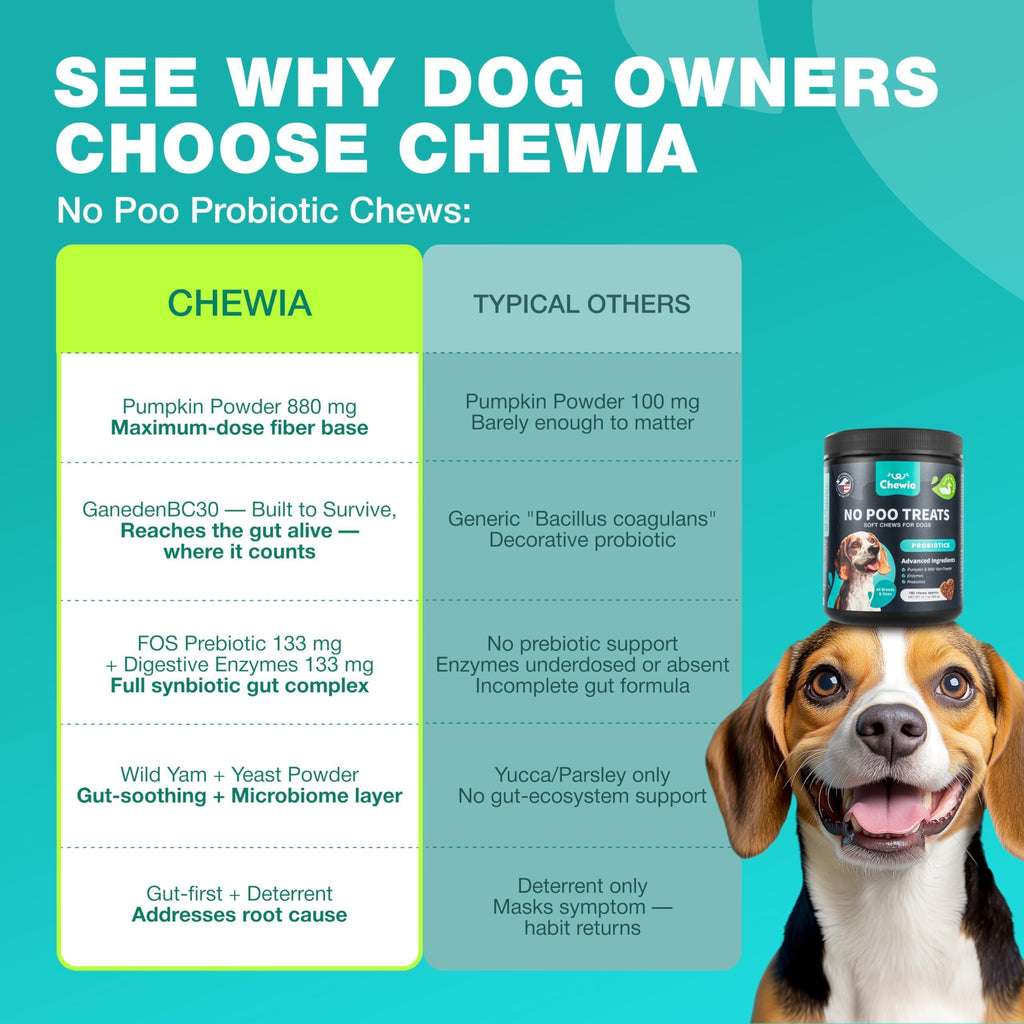 No-Poo Chews for Dogs – Digestive Support & Stool-Eating Deterrent