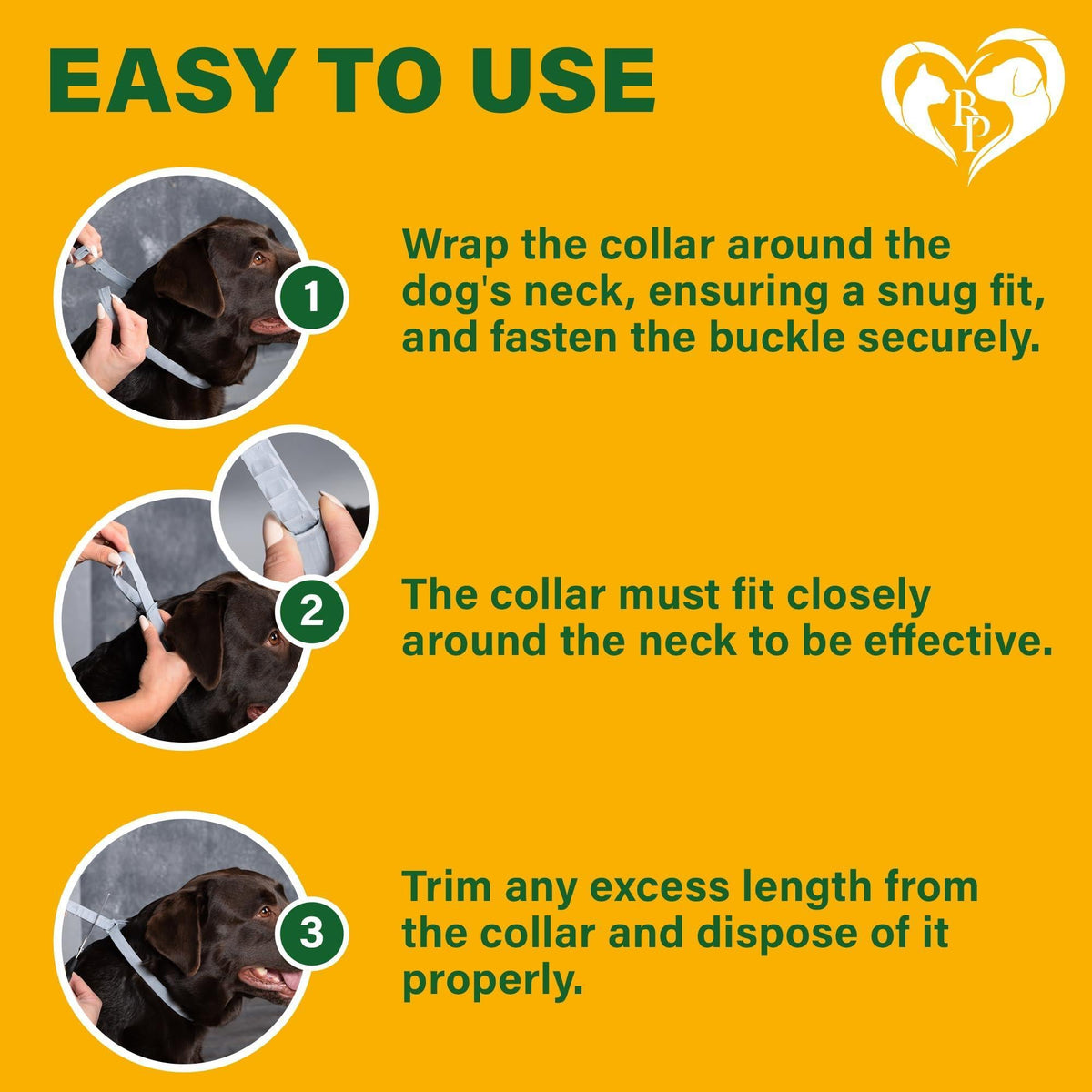 Flea & Tick Collar for Dogs – 1 Pack, Up to 26.5 in