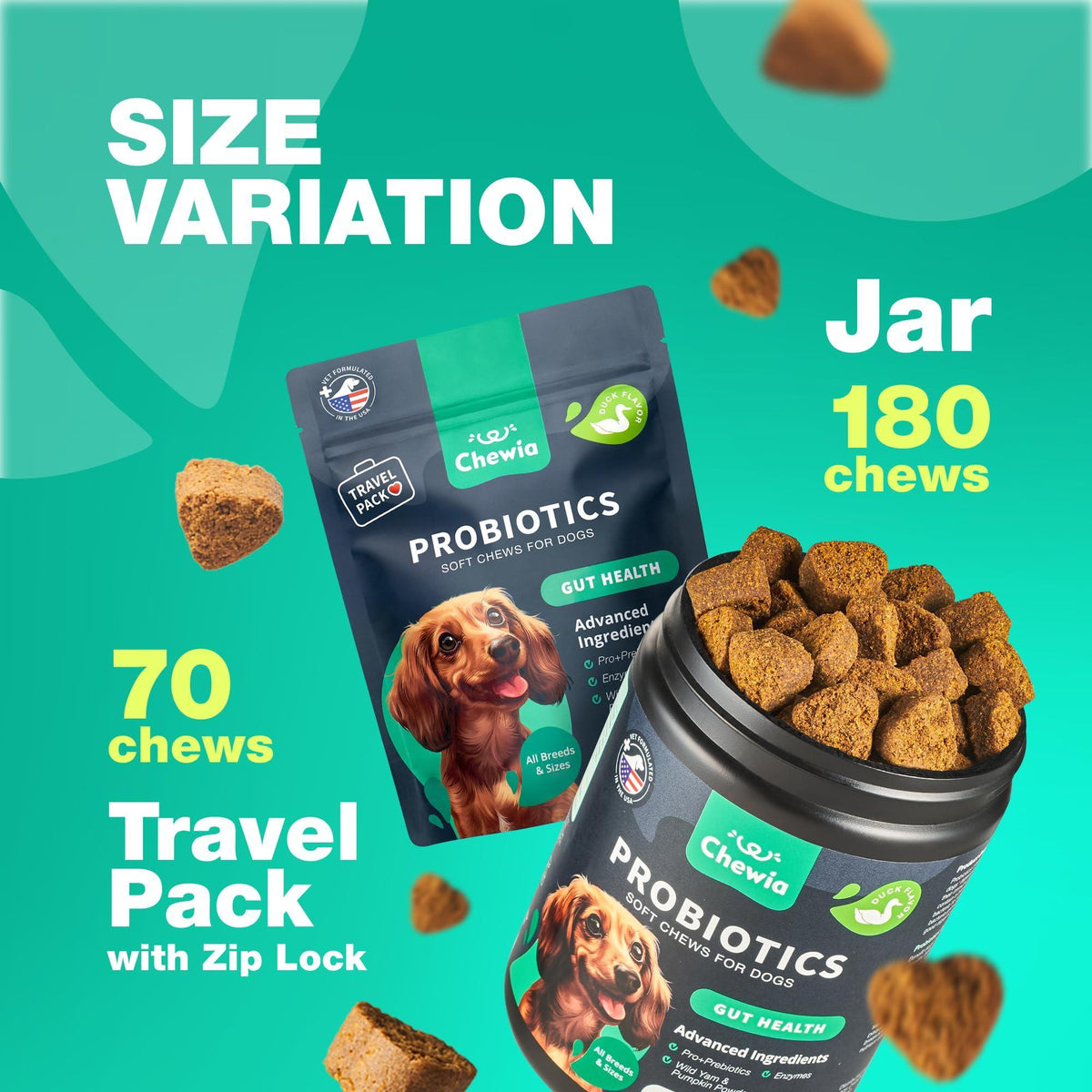 Dog Probiotic Chews – Digestive & Gut Health Support