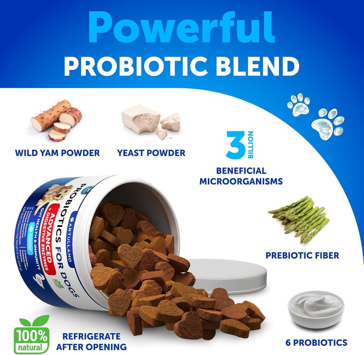 Dog Probiotic Chews – Gut, Skin & Immune Support