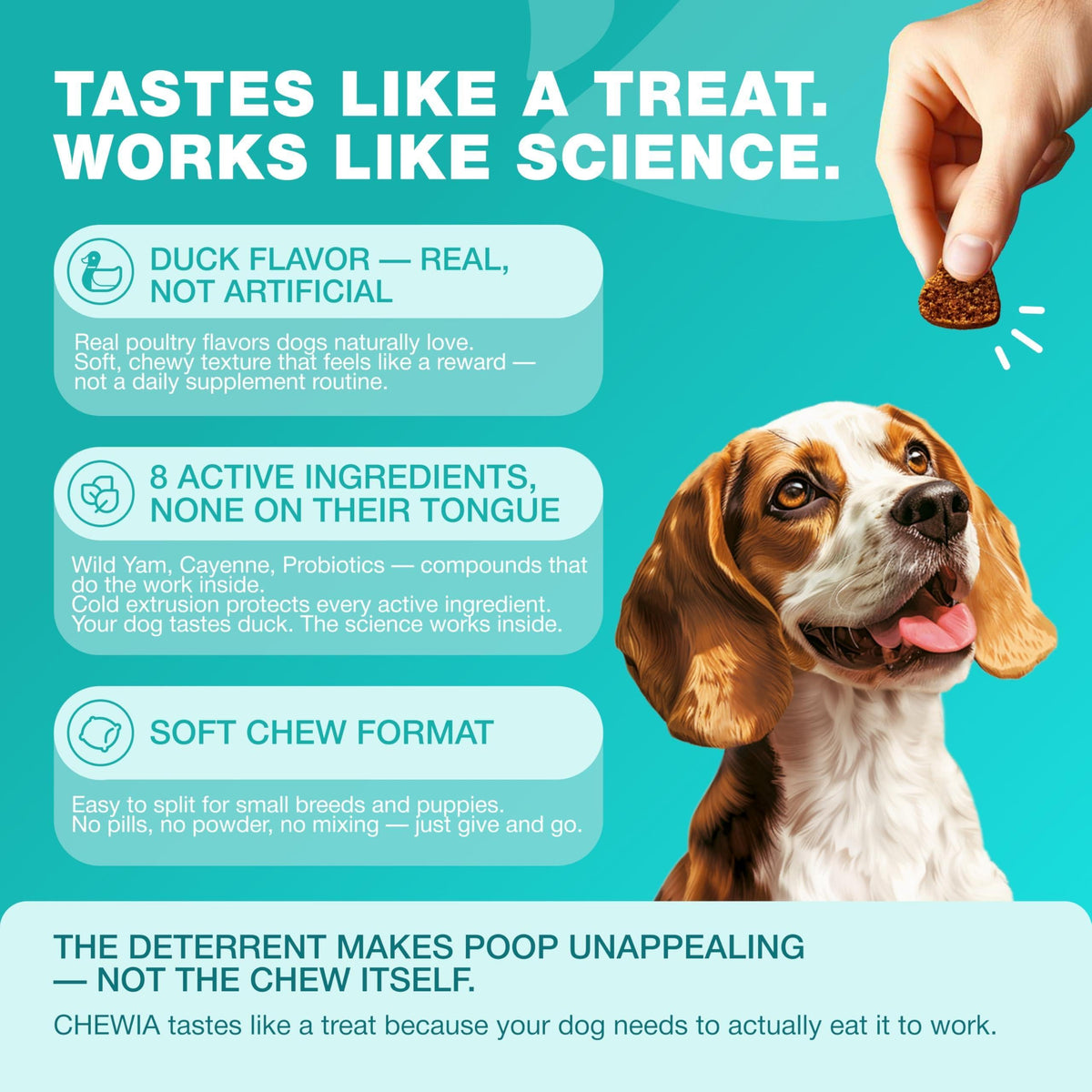 No-Poo Chews for Dogs – Digestive Support & Stool-Eating Deterrent